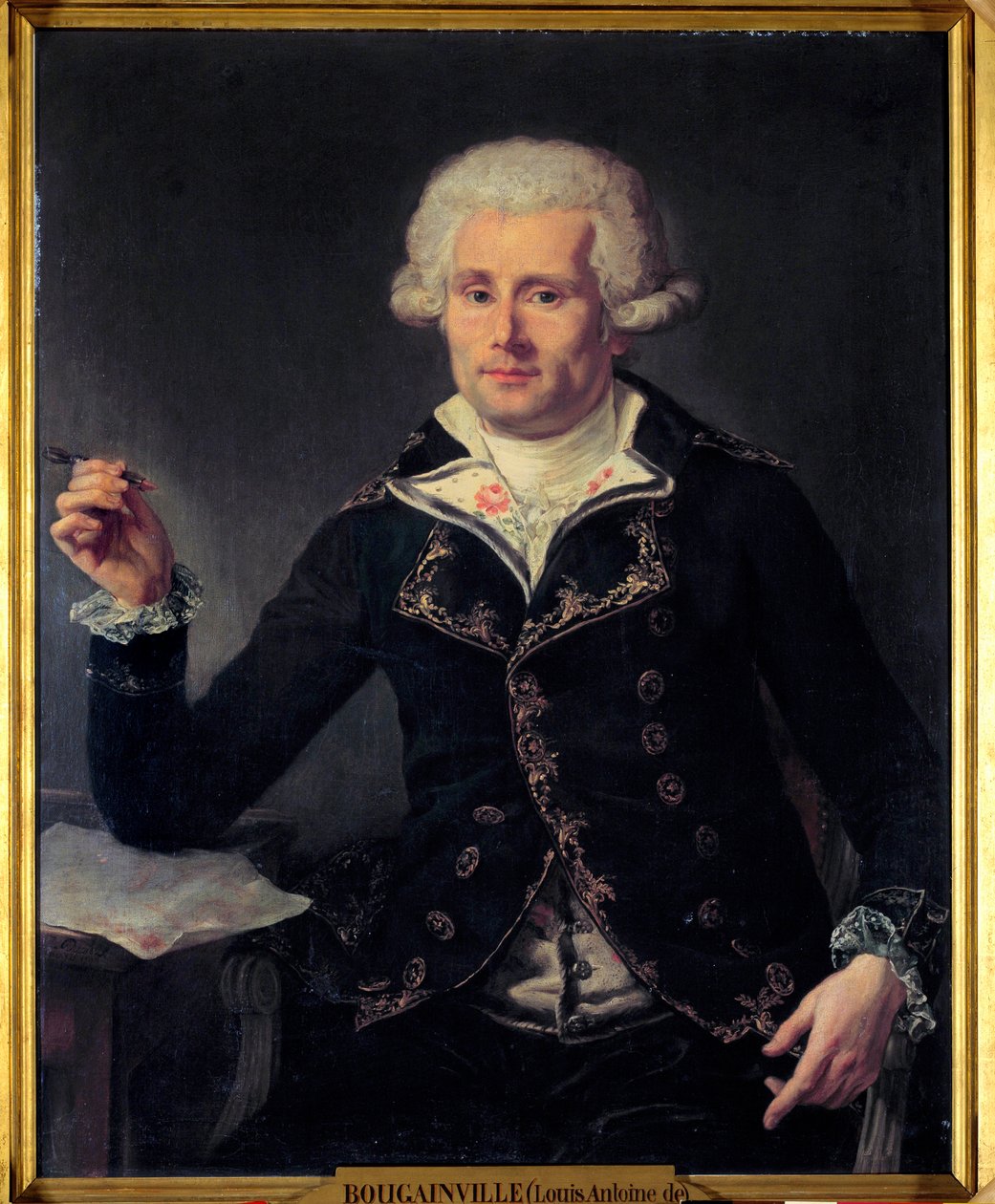 Retrato de Louis Antoine, Conde de Bougainville (1729-1811) de Joseph Ducreux