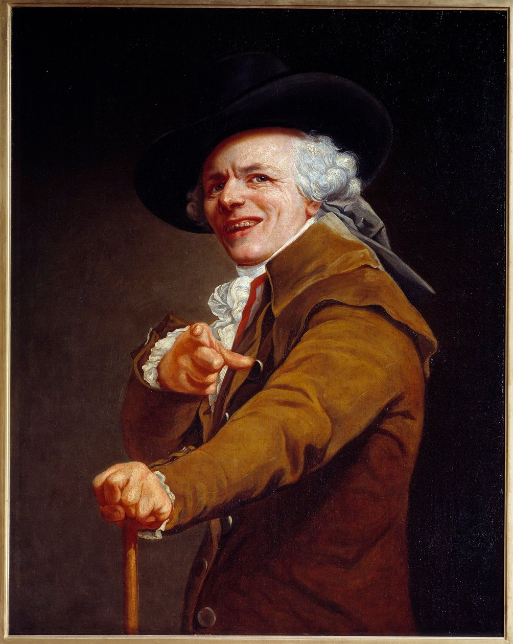 Autorretrato del artista bajo los rasgos de un burlón de Joseph Ducreux