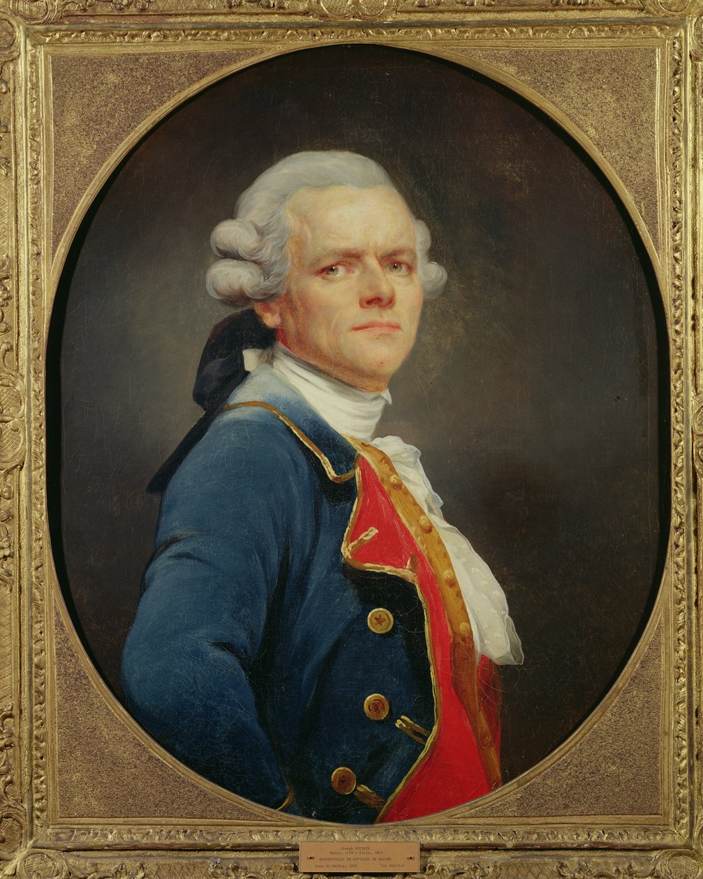 Autorretrato como oficial naval de Joseph Ducreux