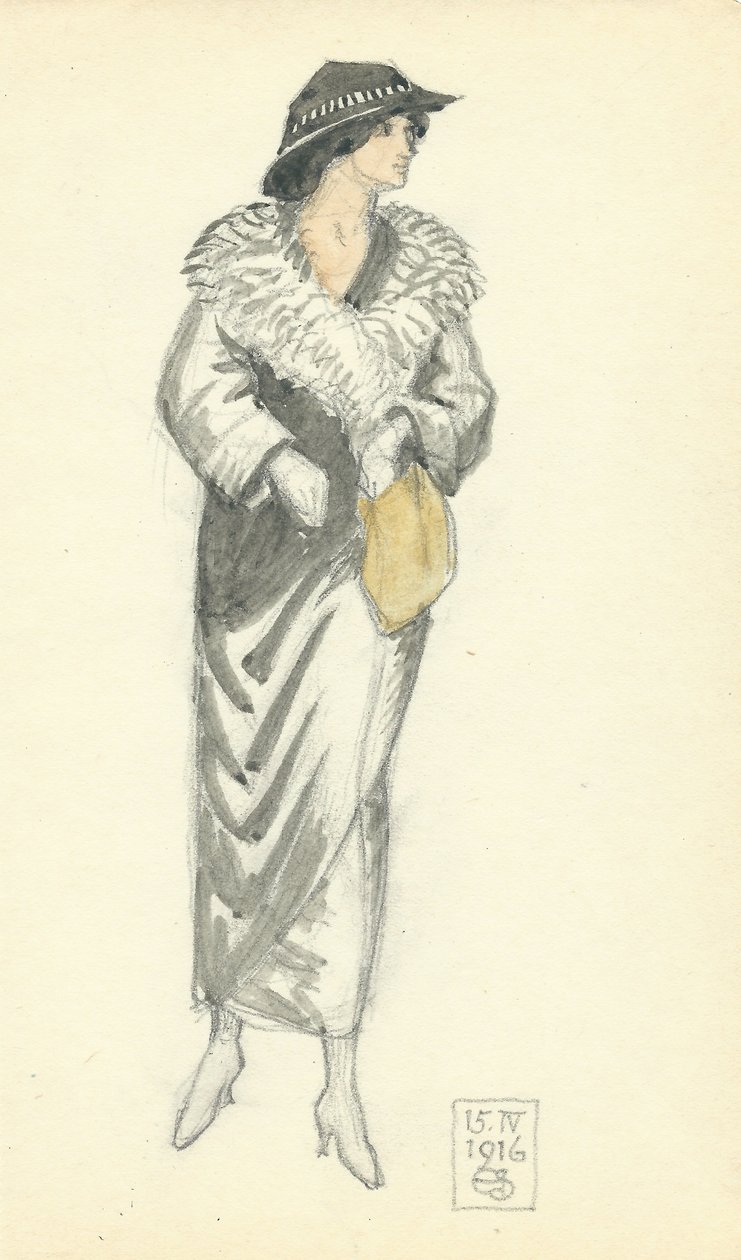 Dama a la moda, 15.IV.1916, 1916 de Joseph Edward Southall