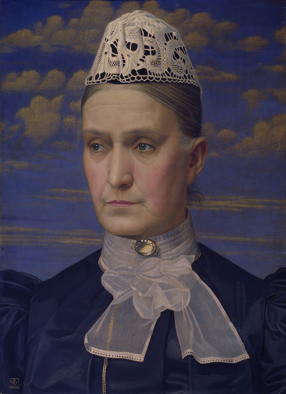Retrato de la madre del artista, 1902 de Joseph Edward Southall