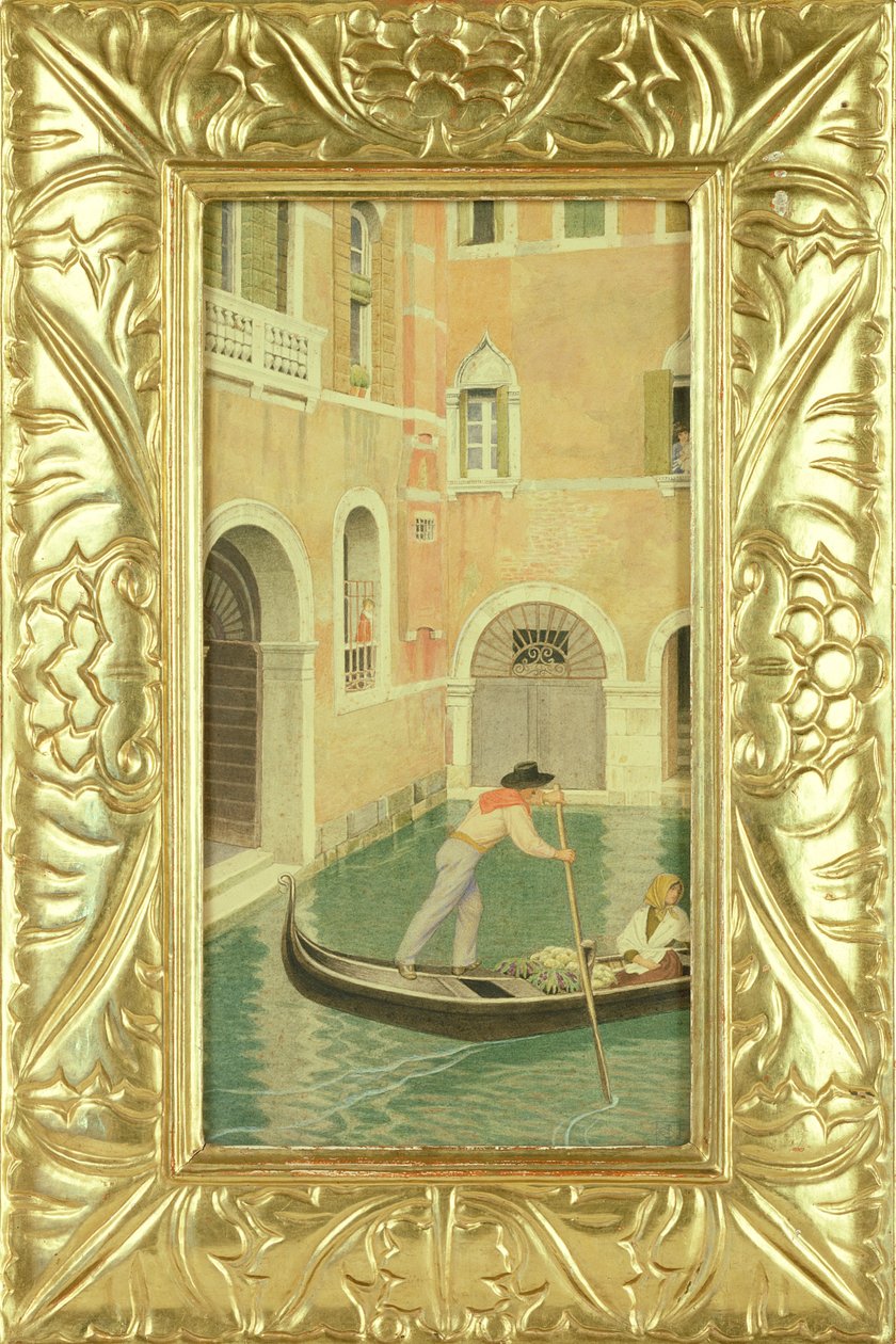 Rio della Guerra, Venecia, 1921 de Joseph Edward Southall