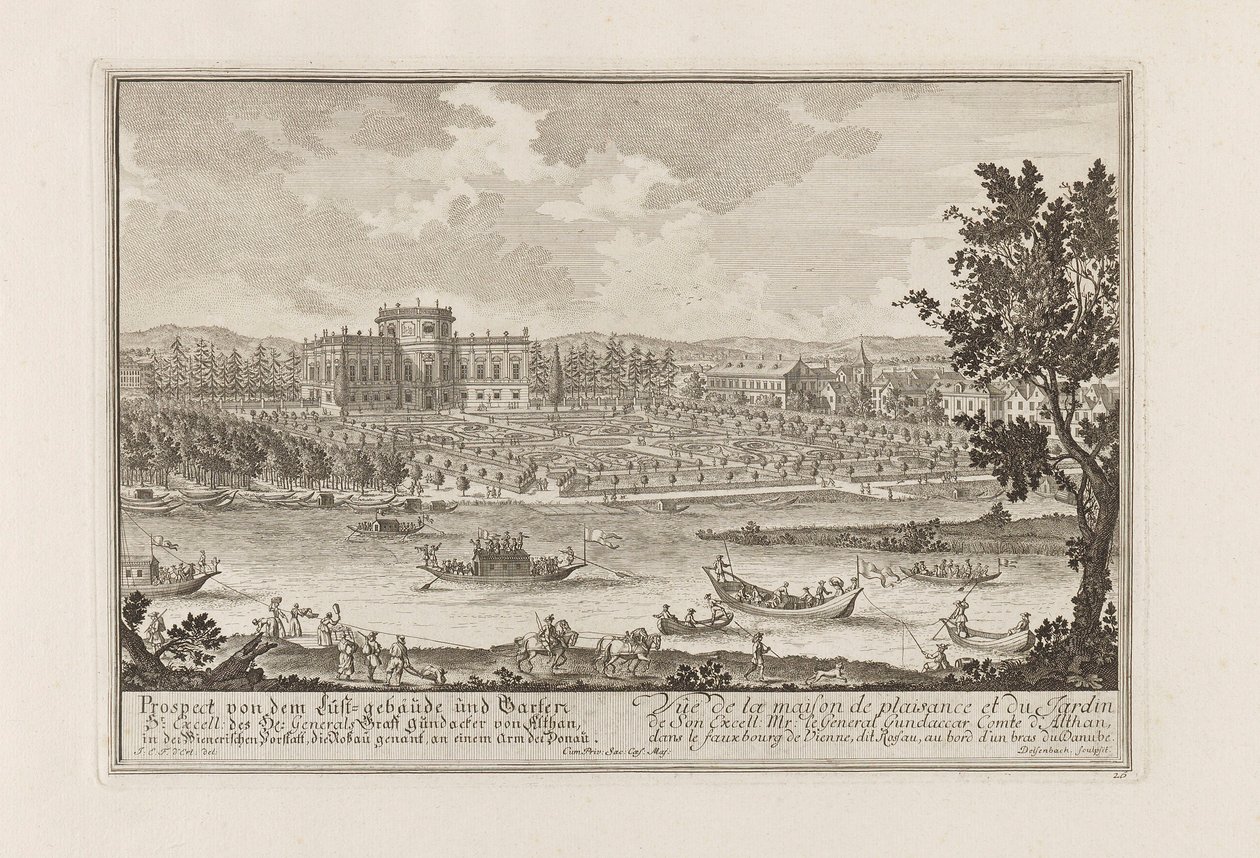 El Palais Althan en Viena, 1719 de Joseph Emanuel Fischer von Erlach