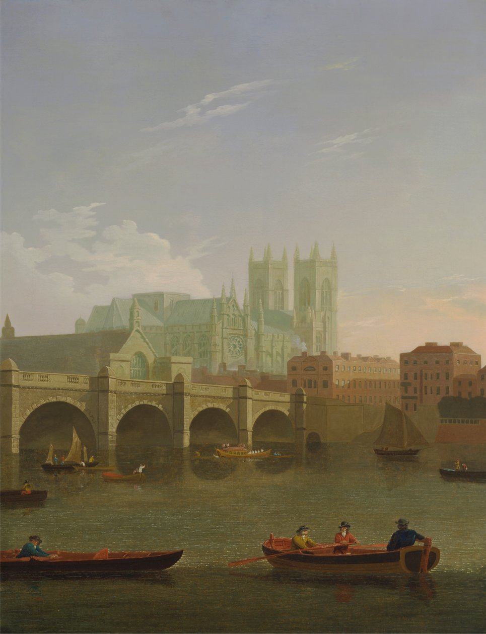 Abadía y puente de Westminster de Joseph Farington