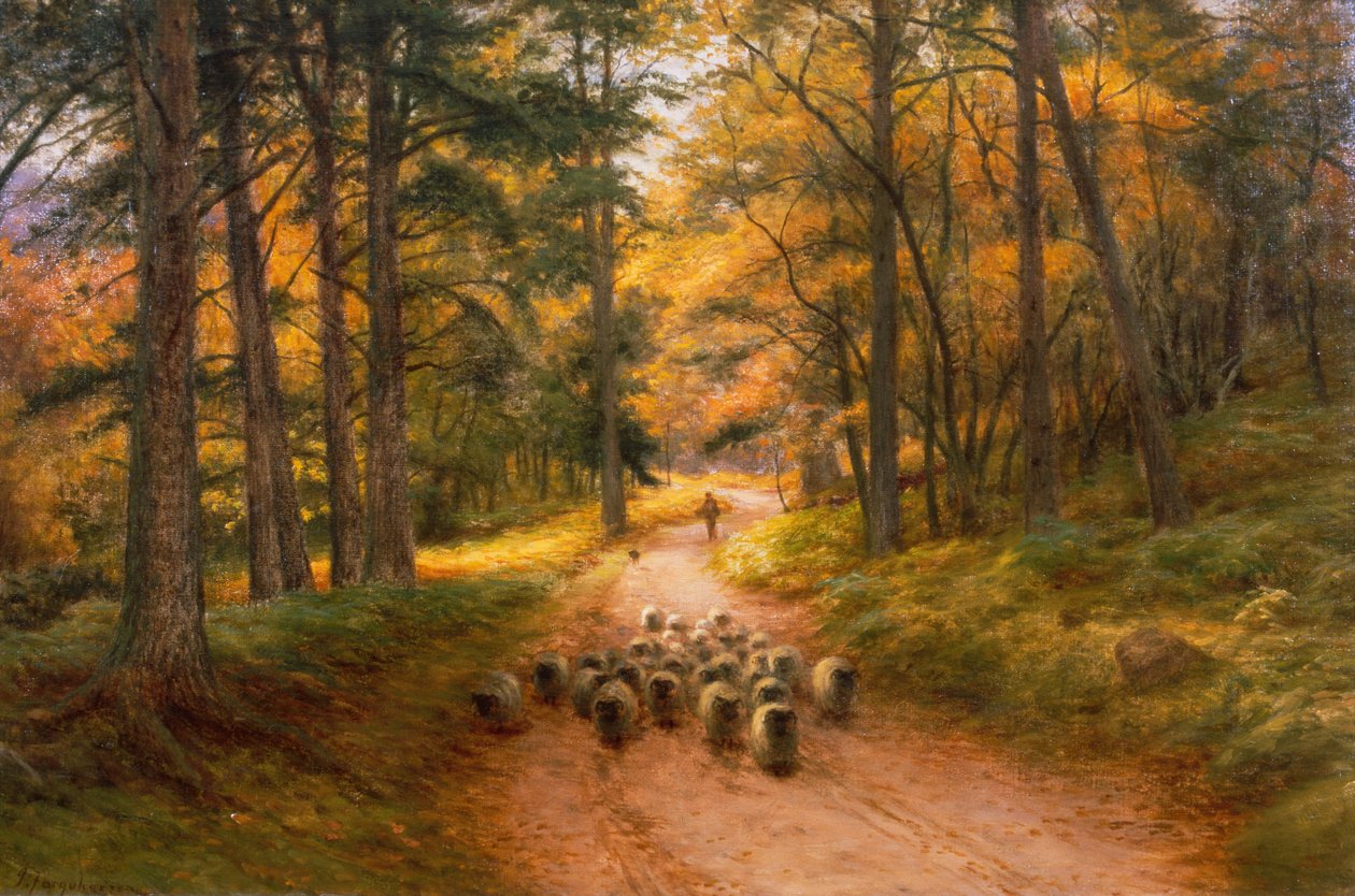 Regreso a casa (óleo sobre lienzo) de Joseph Farquharson