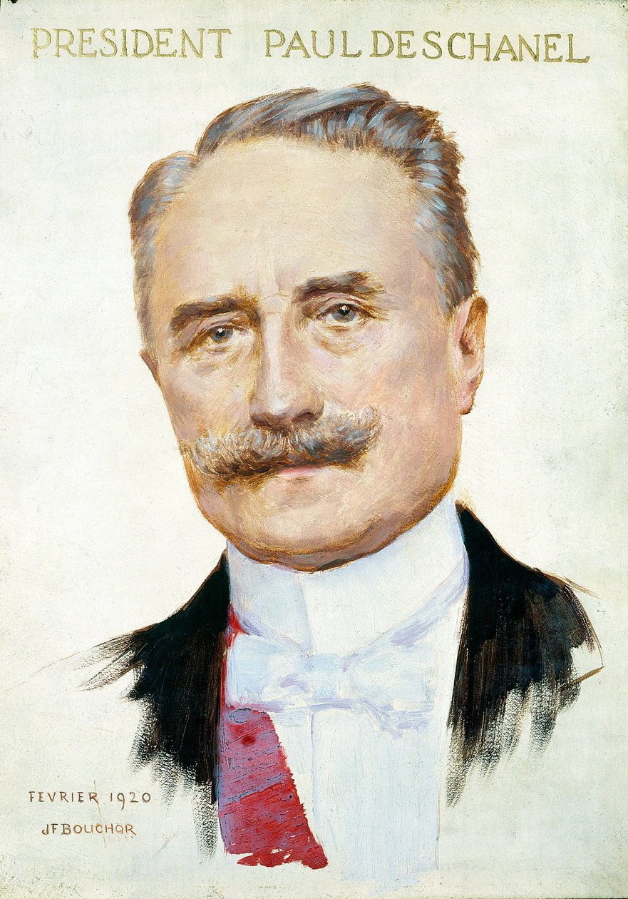 Retrato de Paul Deschanel (1855-1922), Presidente de la República. Ilustración de Joseph Felix Bouchor (1853-1937), febrero de 1920. París. Museo Carnavalet. de Joseph Felix Bouchor