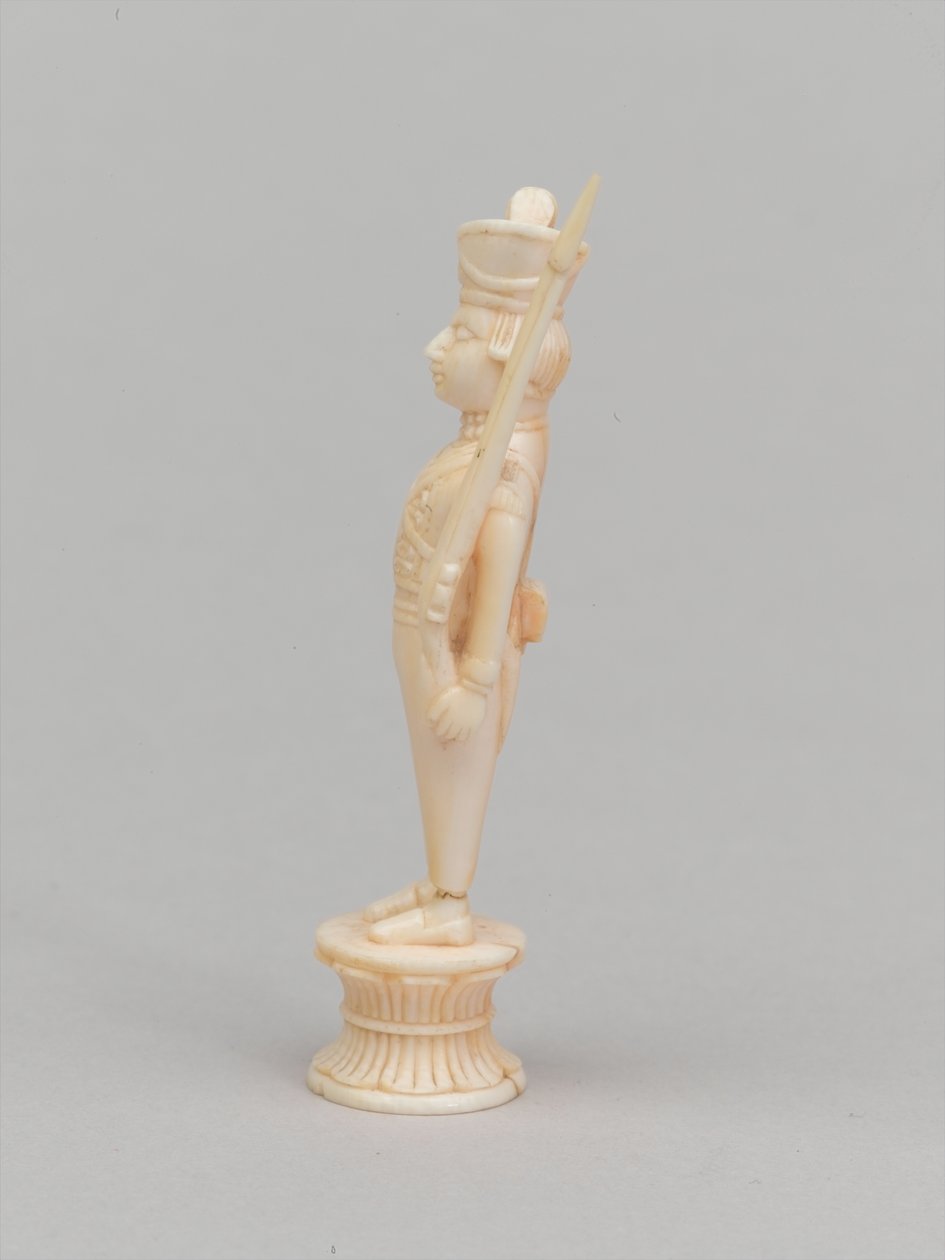 Peón blanco, pieza de ajedrez, India, circa 1820 de Joseph Felix Bouchor