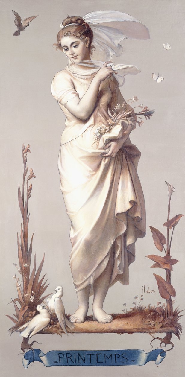 Las cuatro estaciones - Primavera, 1873-74 de Joseph Felon