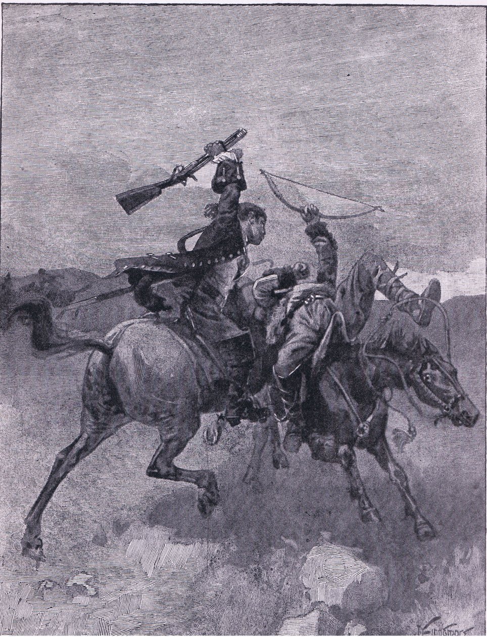 Derriba a uno de ellos de su caballo de Joseph Finnemore