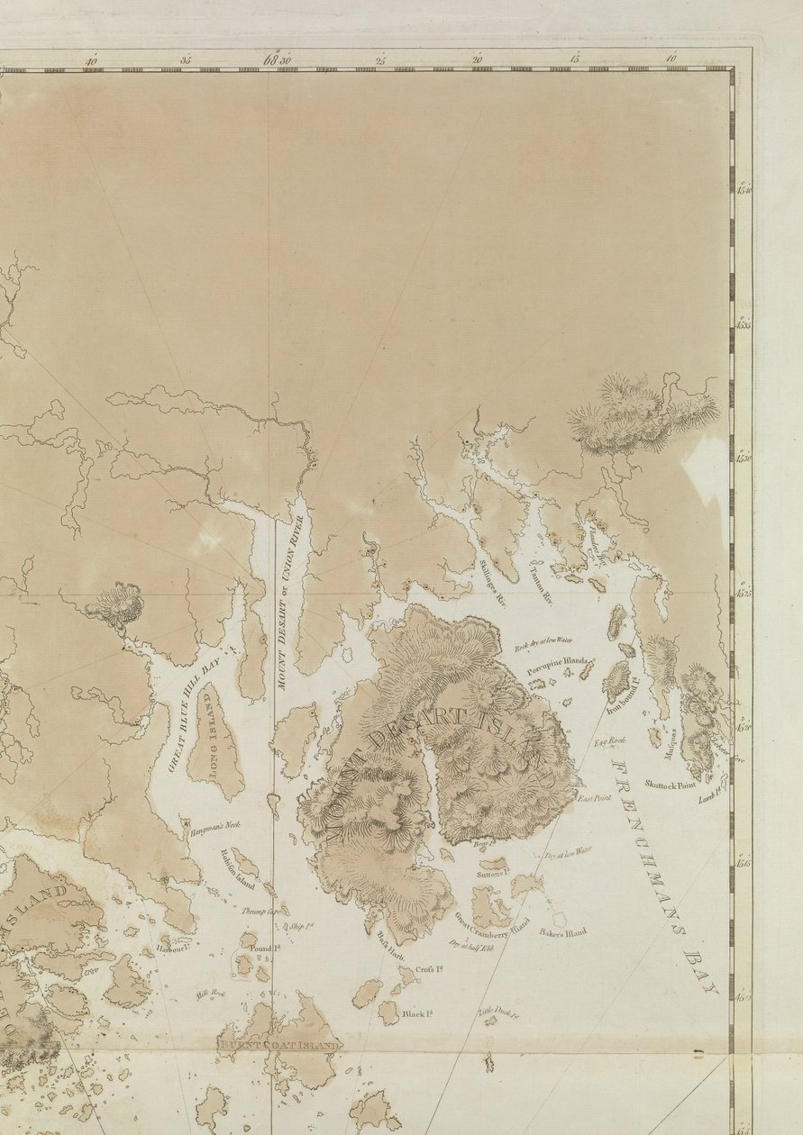 Bahía de Penobscot (detalle) de Joseph Frederick Wallet DesBarres