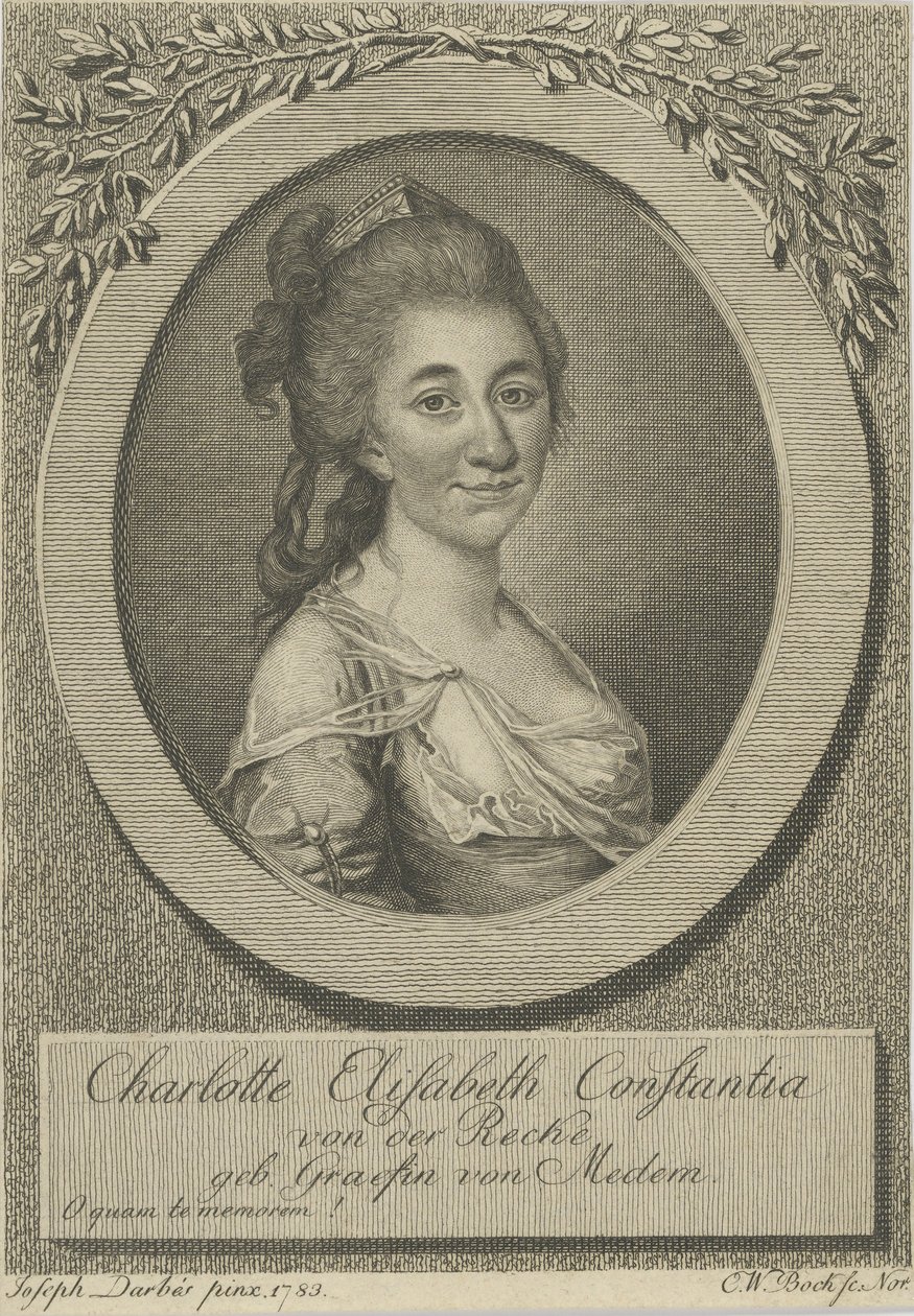 Retrato de Elisa von der Recke 1754-1833 de Joseph Friedrich August Darbes