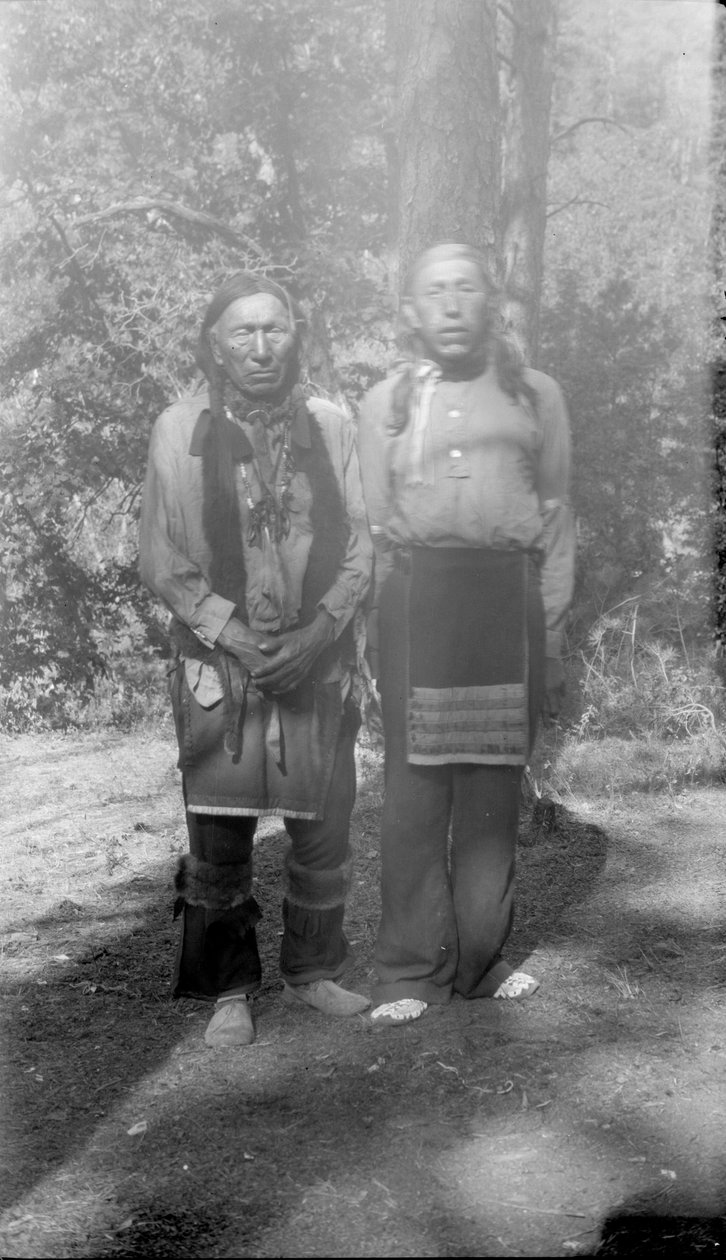 Black Elk y su hijo, Black Elk, Sioux de Ogalalla que lucharon en la Batalla de Custer de Joseph G. Masters