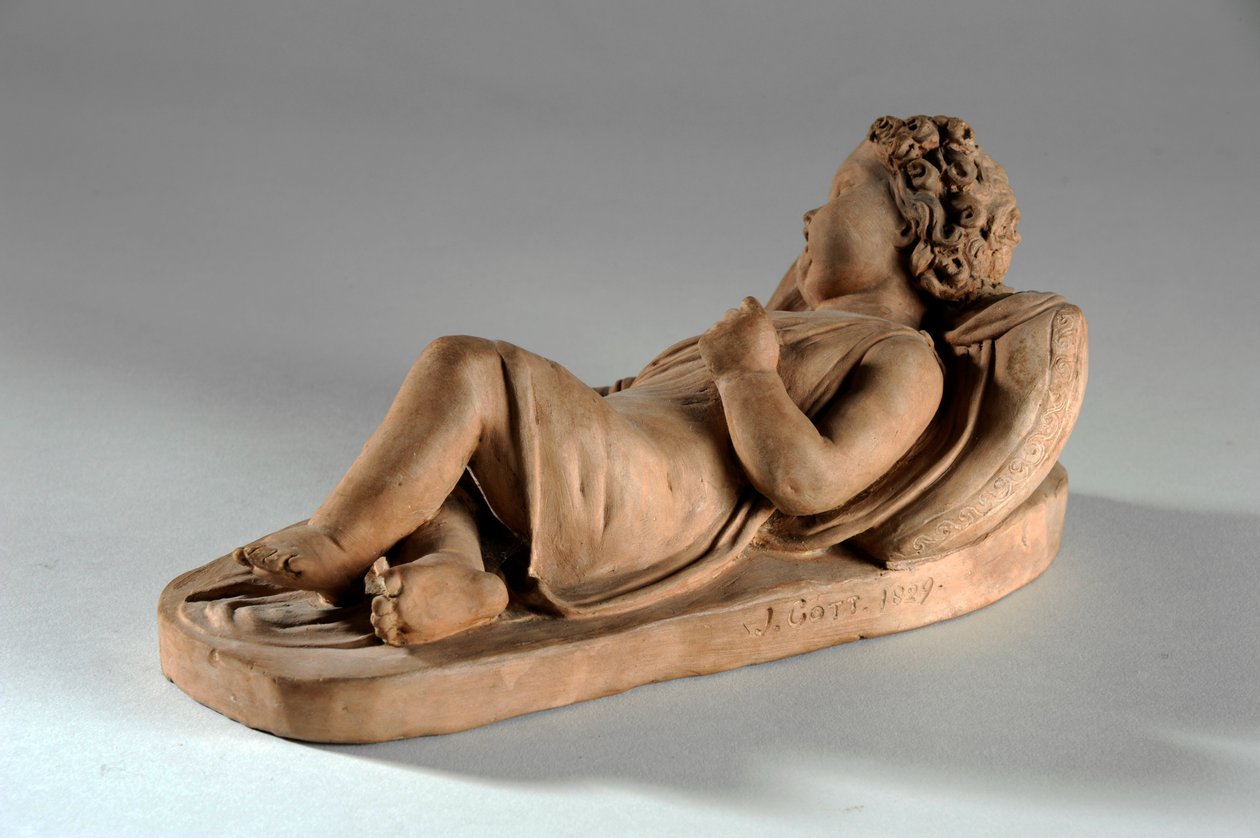 Maqueta para Jane Gott como un bebé en el bosque de Joseph Gott