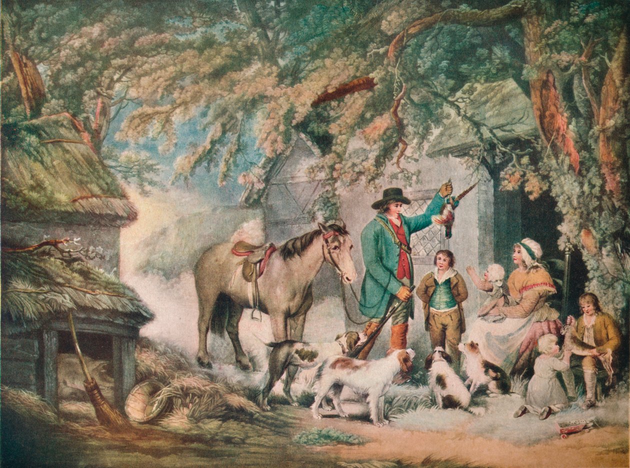 Tarde o el regreso del deportista, 1795, 1919 de Joseph Grozer