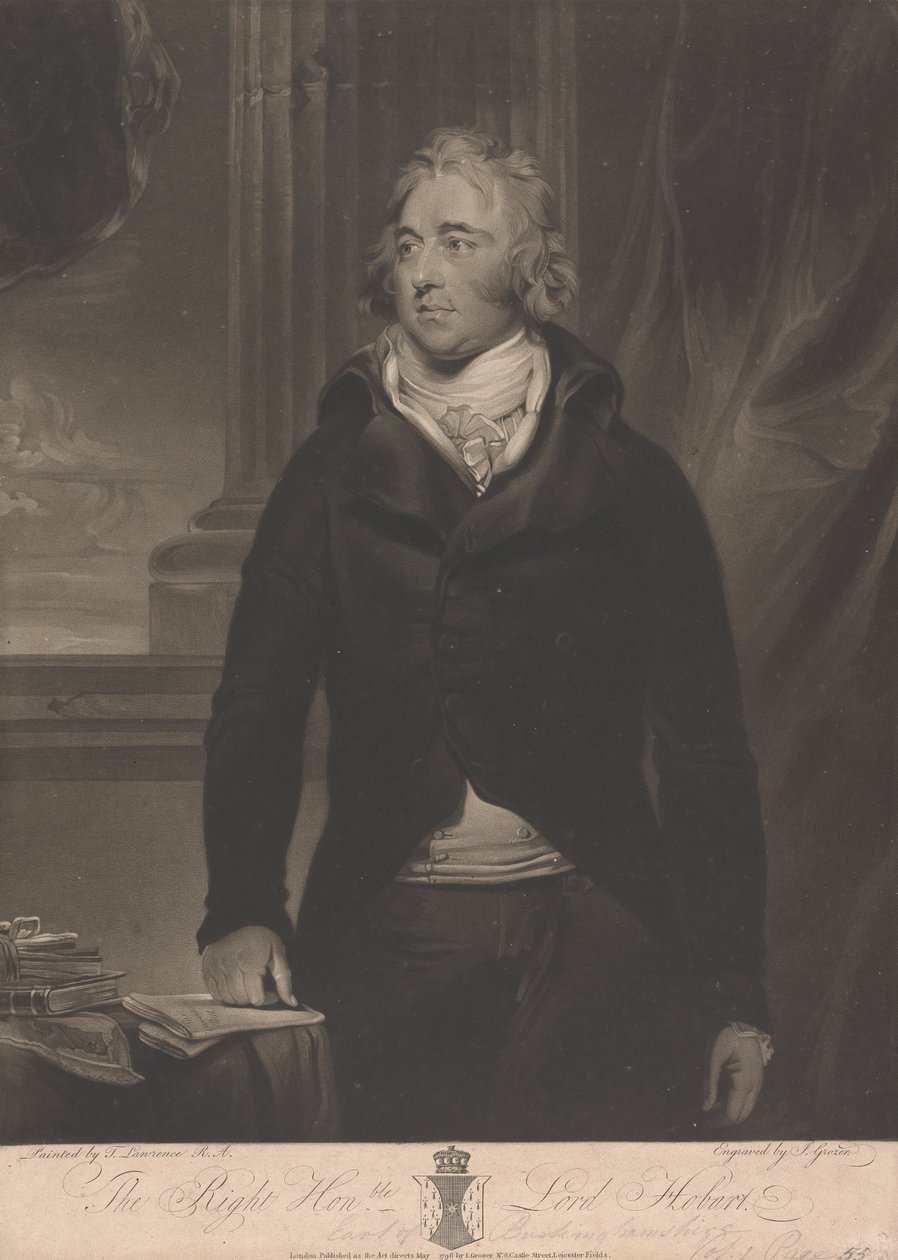 Lord Robert Hobart, IV Conde de Buckinghamshire de Joseph Grozer