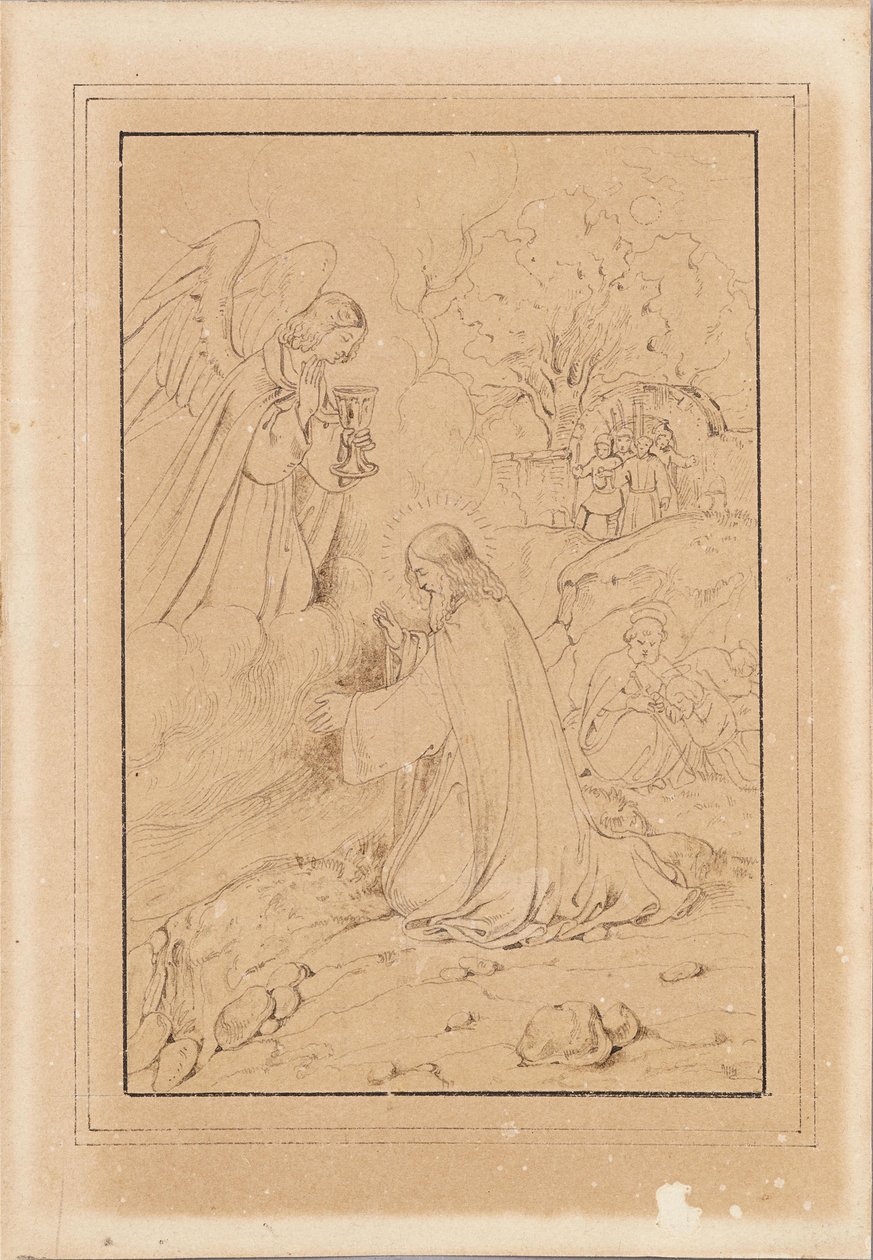 Cristo en el Monte de los Olivos de Joseph Hasslwander