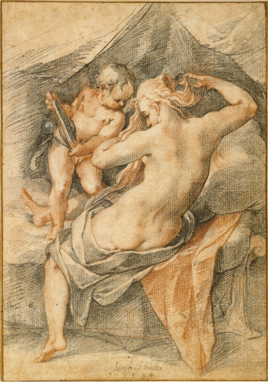 Alemán: Venus frente al espejo El tocador de Venus de Joseph Heintz the Elder