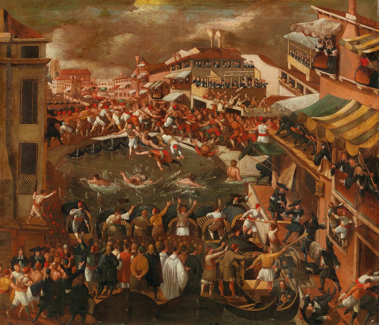 Ponte dei Pugni en Venecia de Joseph Heintz the Younger