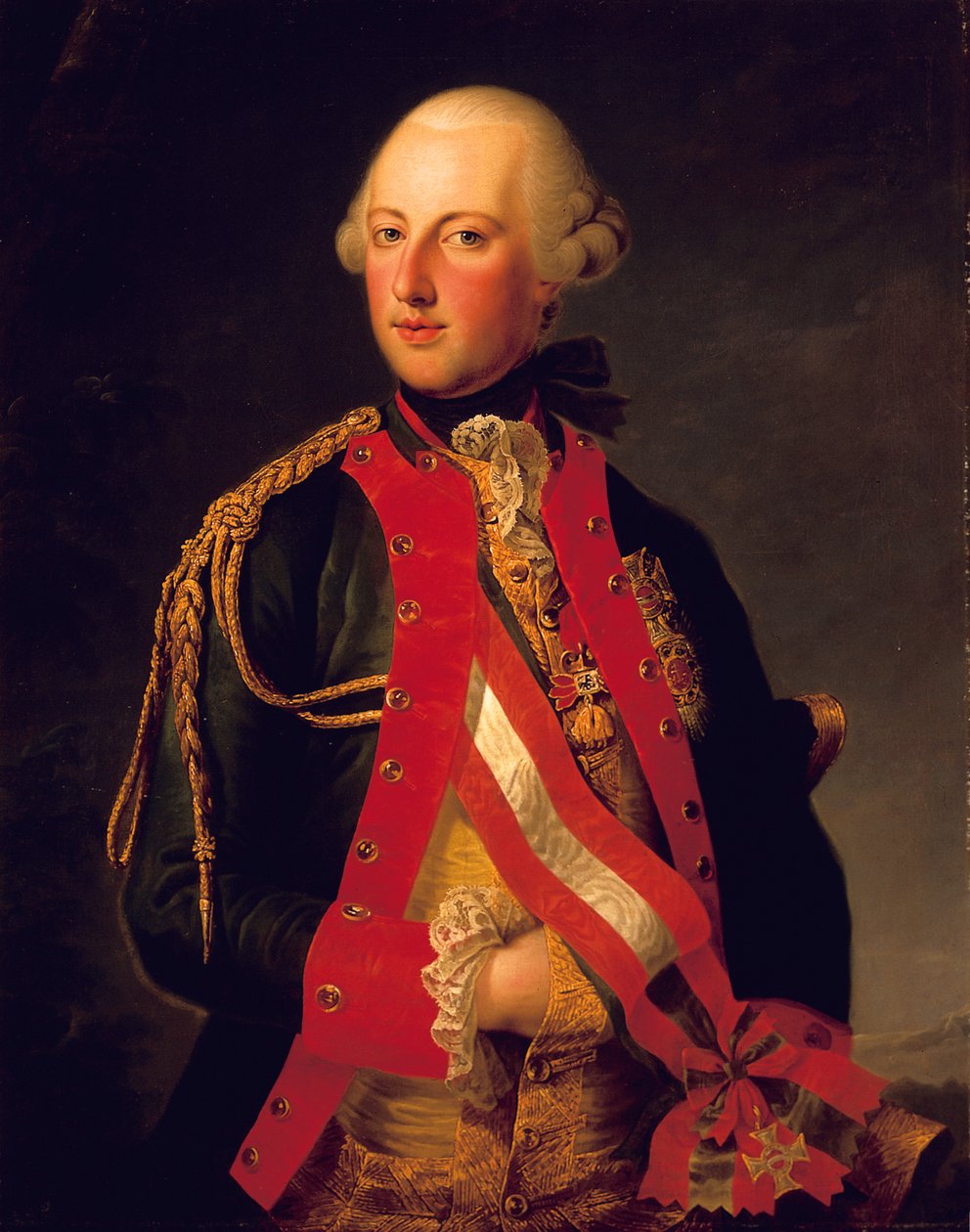 Retrato del emperador José II de Joseph Hickel