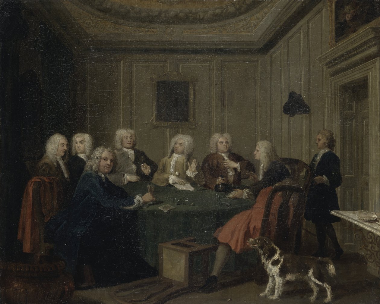 Un Club de Caballeros, c.1730 de Joseph Highmore