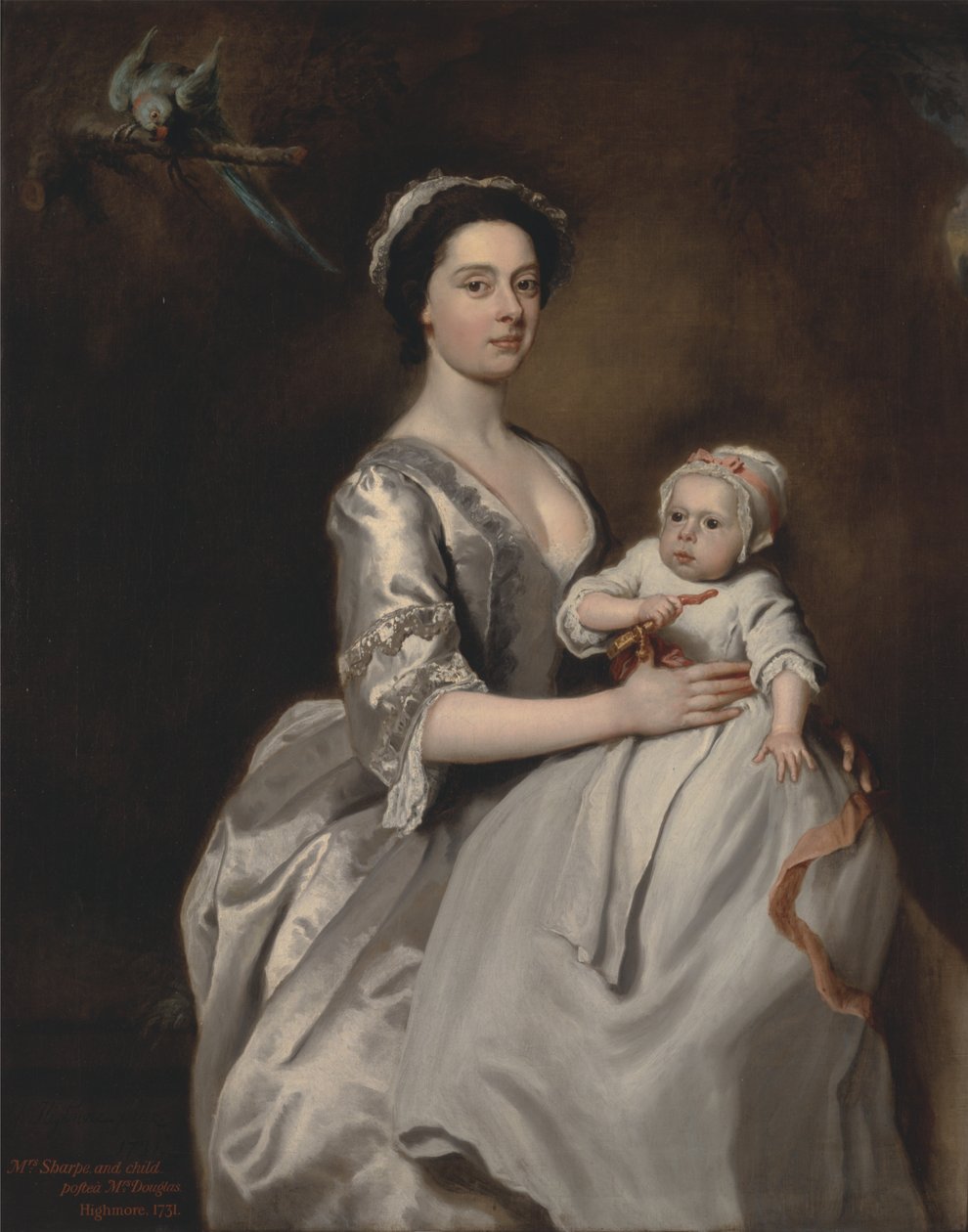 La Sra. Sharpe y su hijo de Joseph Highmore