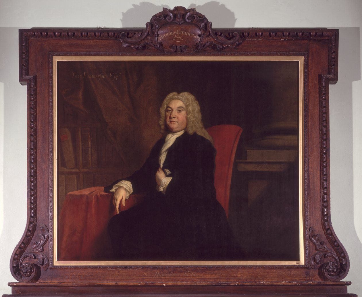 Retrato de Thomas Emerson (m.1745), un Gobernador del Hospital Foundling, 1731 de Joseph Highmore