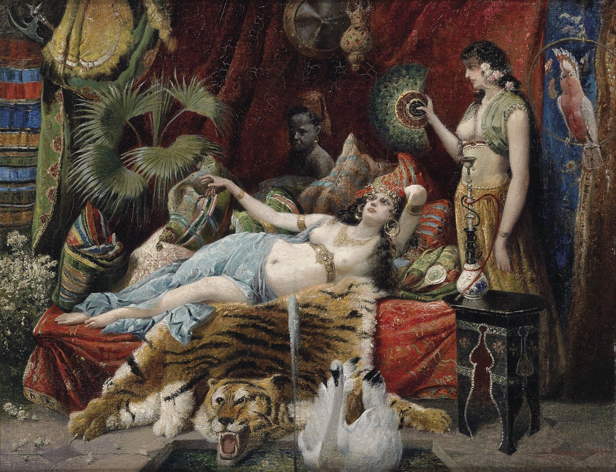 Hora de ocio en el harén de Joseph Himmel