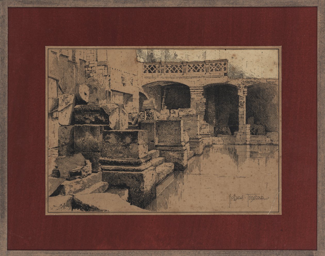 Baño Romano en Bath de Joseph Holland Tringham