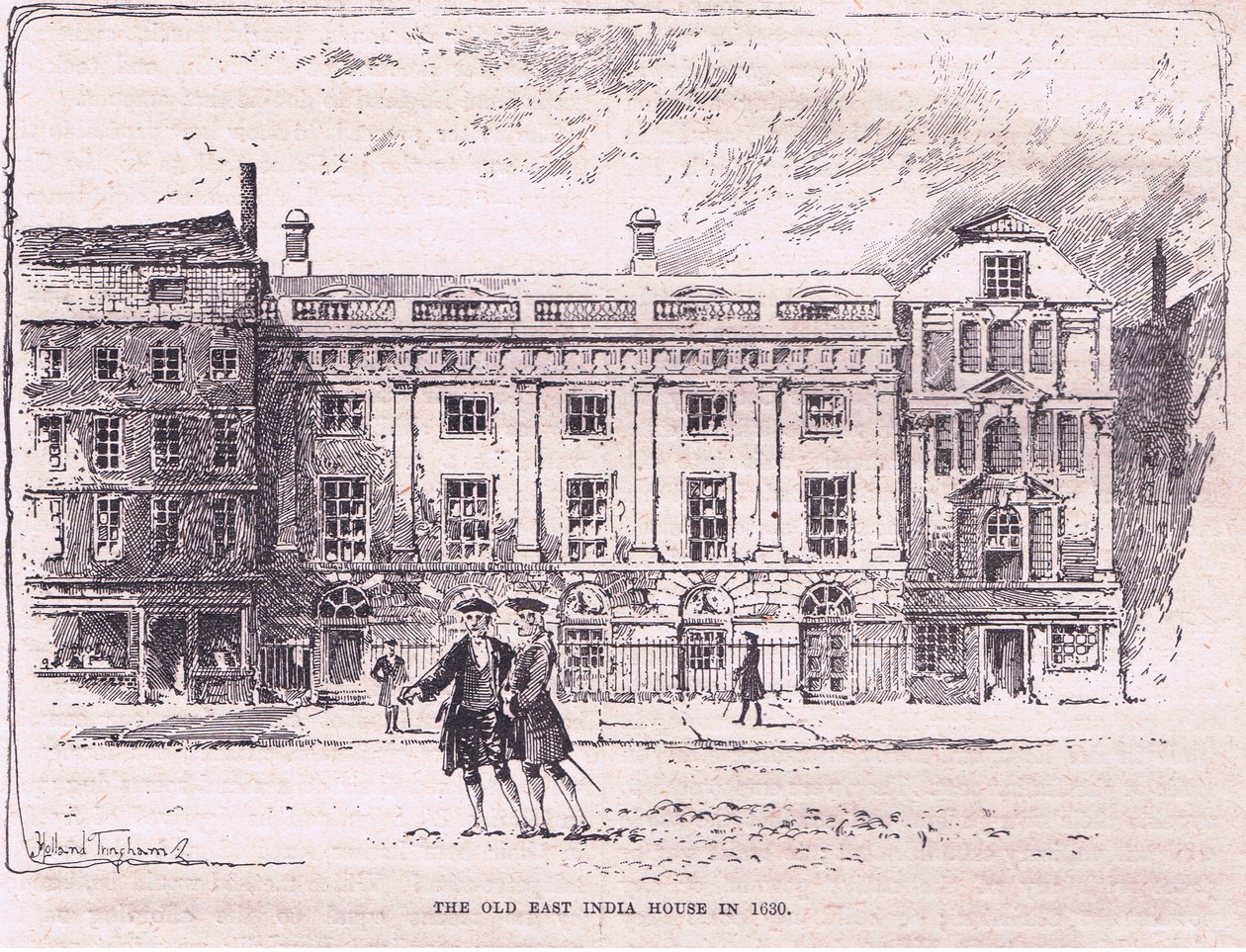 La antigua Casa de la India Oriental AD 1630 de Joseph Holland Tringham