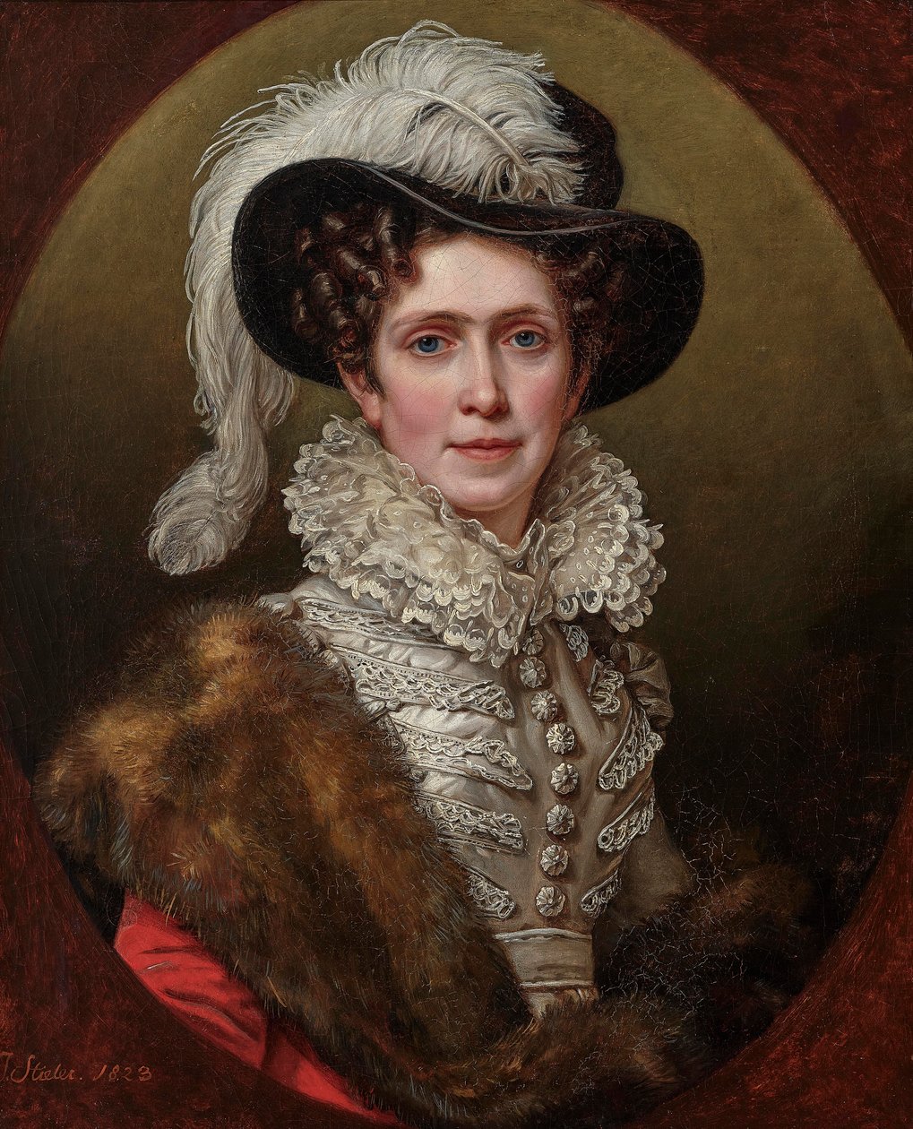 Carolina de Baden 1776-1841, Reina de Baviera, 1823 de Joseph Carl Stieler
