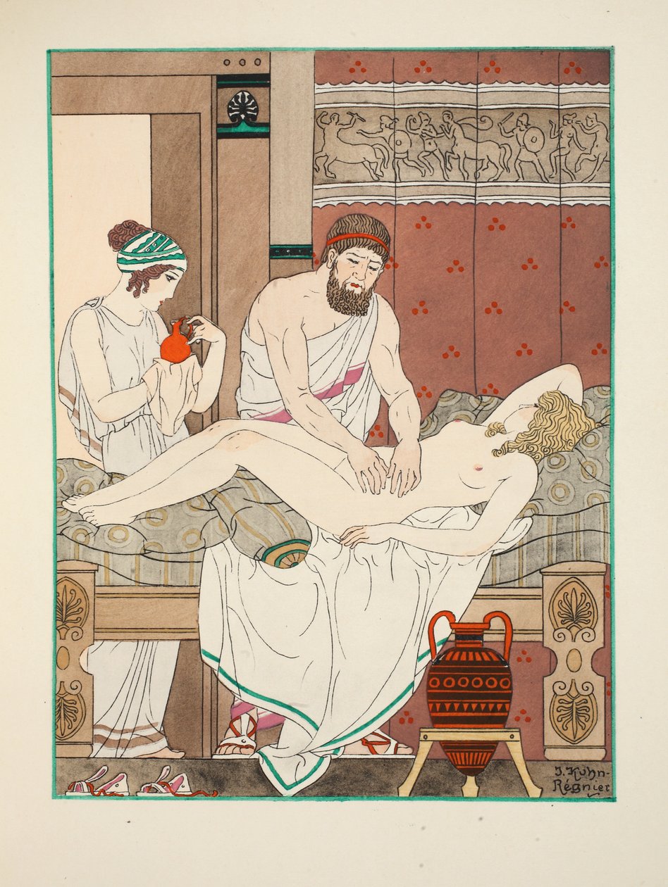 Masaje médico, ilustración de 