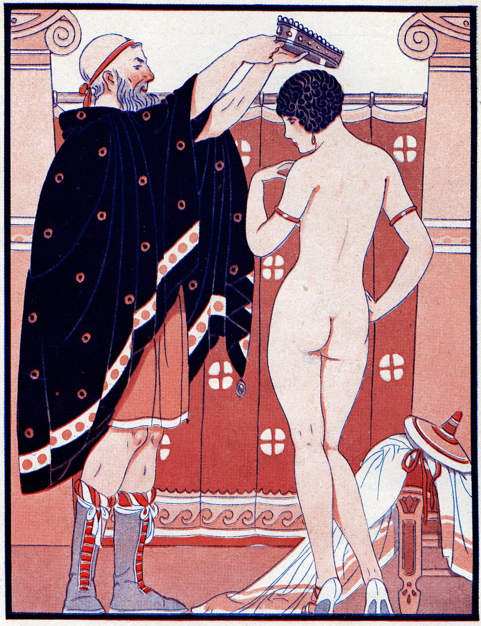 Tres premios femeninos - Premio a la belleza - ilustración de la Vie Parisienne, 1929 de Joseph Kuhn Regnier