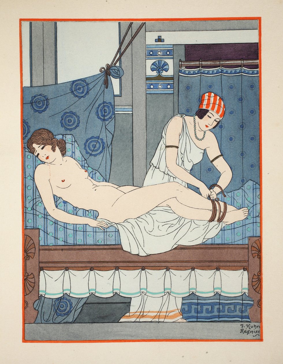 Atando las piernas, ilustración de 