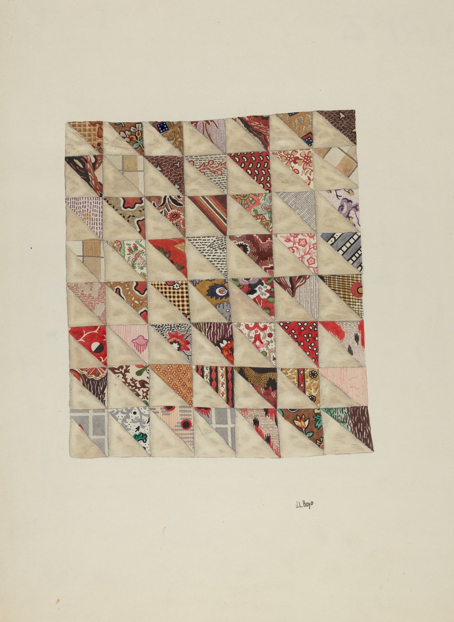 Pieza de retazos de calicó de Joseph L. Boyd