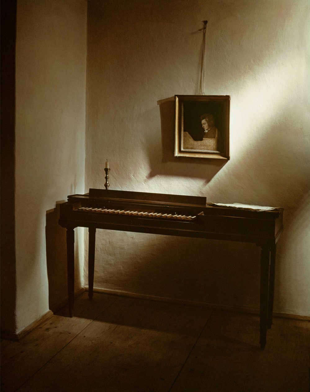 W. El clavicordio de Mozart y un retrato inacabado ... de Joseph Lange
