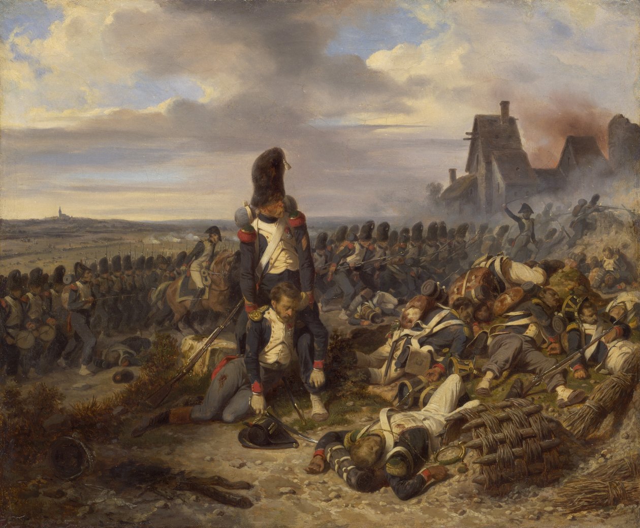 Escena de batalla, c.1825 de Joseph Louis Hippolyte Bellange