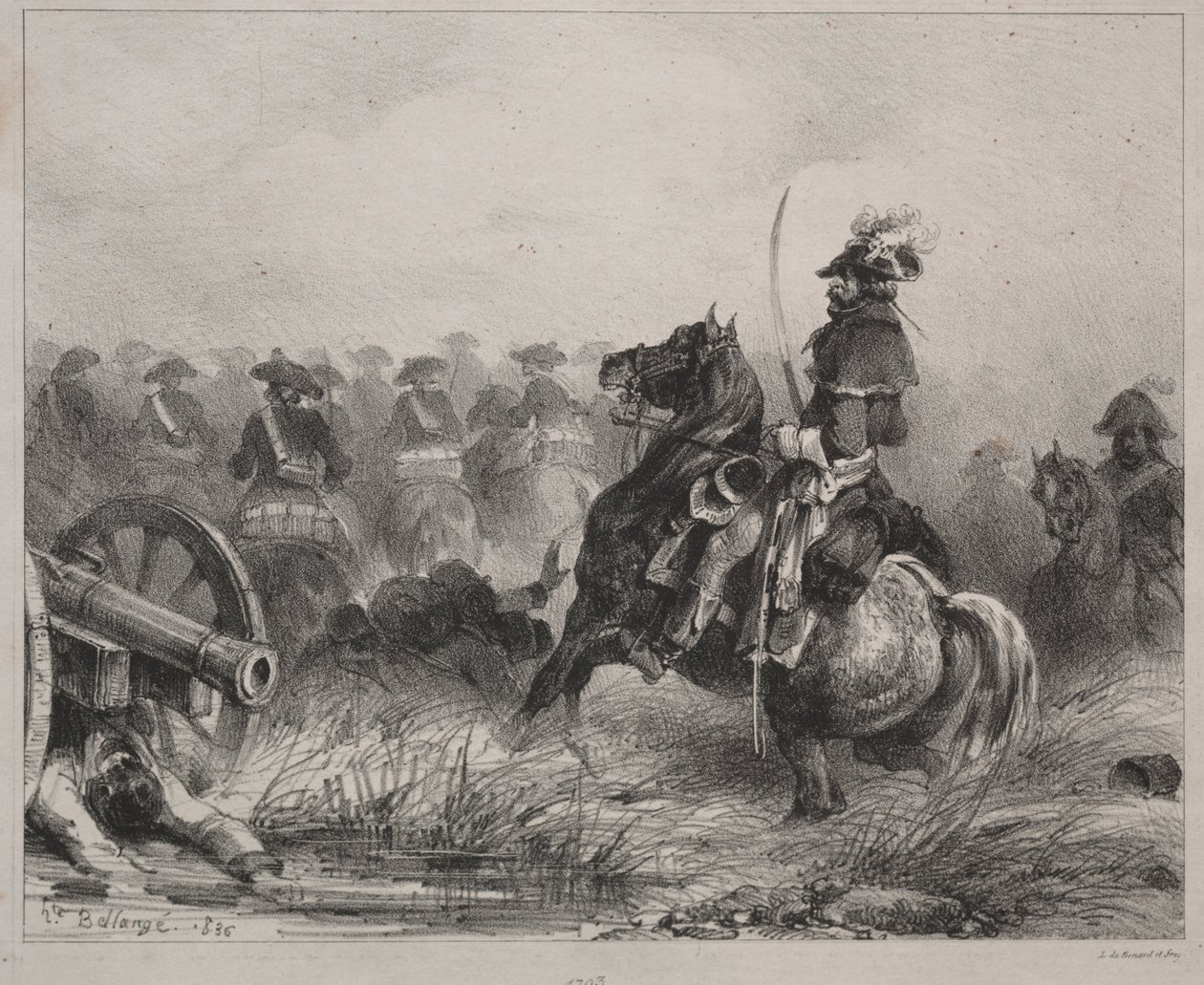 Escena de caballería de Joseph Louis Hippolyte Bellange