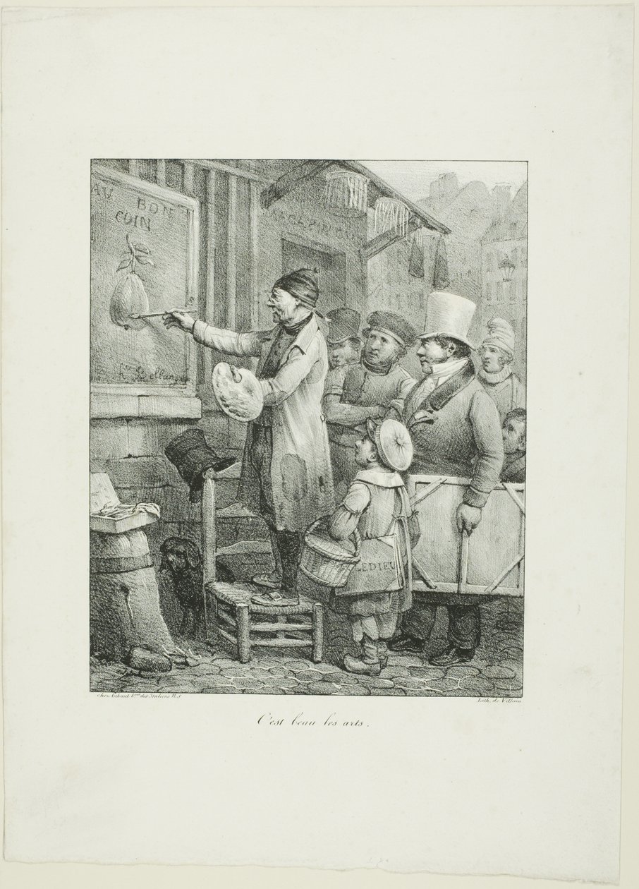 Qué bellas son las artes, de Croquis Lithographiques...1823 de Joseph Louis Hippolyte Bellange