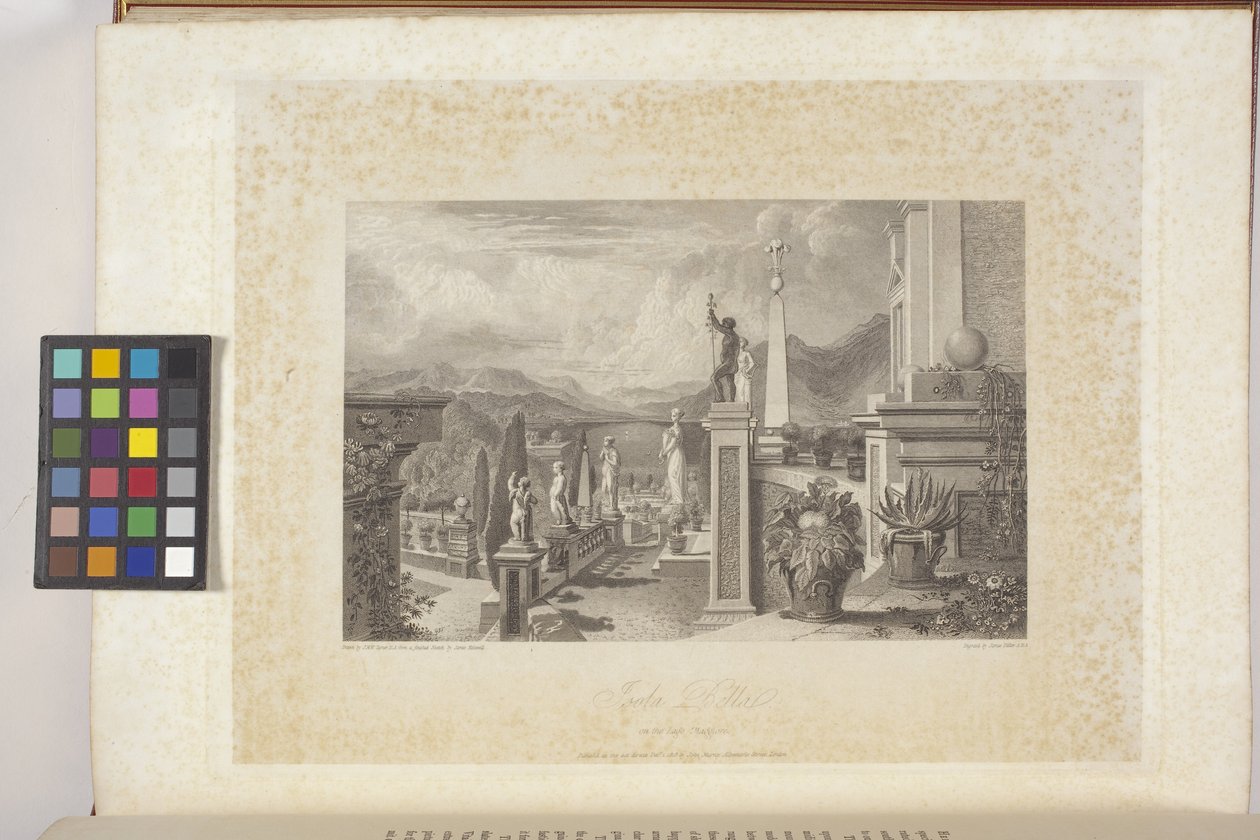 Isola Bella On The Lago Maggiore (grabado sobre papel india, chine collé) de Joseph Mallord William (after) Turner
