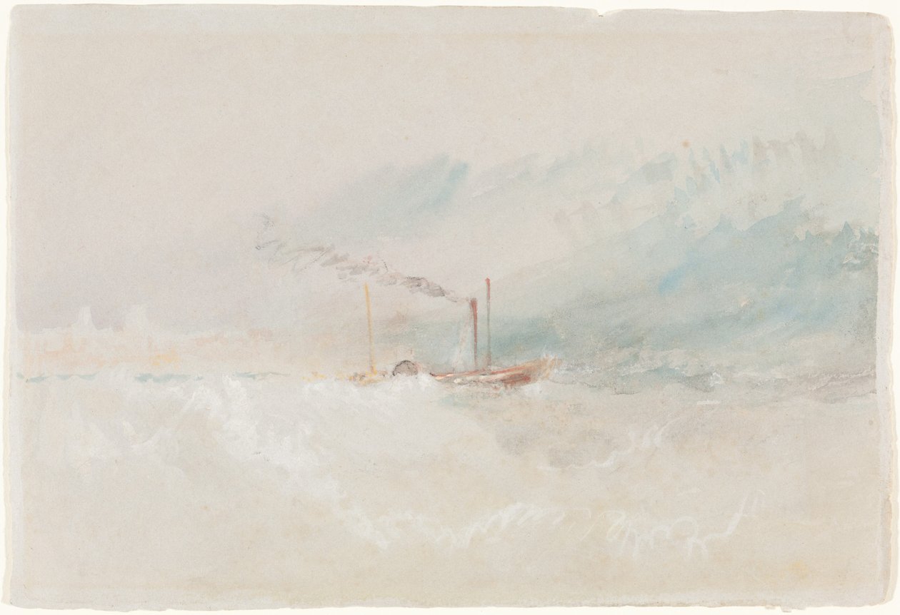 Un barco de paquetería frente a Dover de Joseph Mallord William Turner