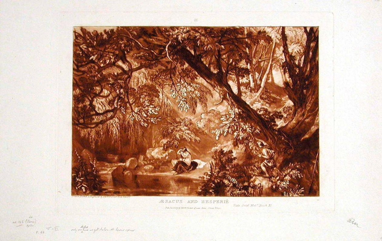 Aesacus und Hesperie de Joseph Mallord William Turner