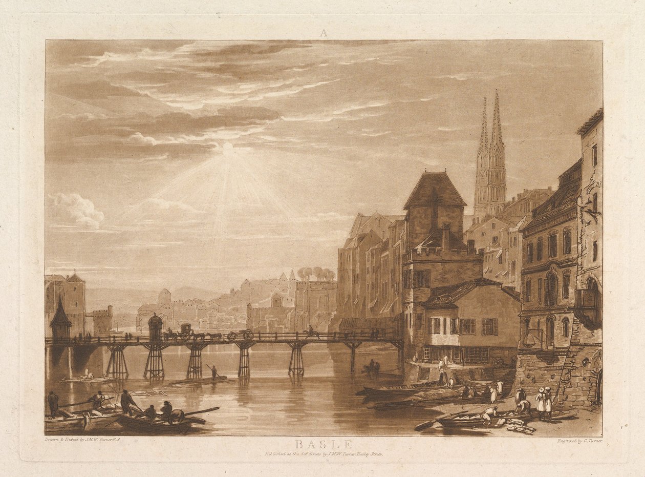 Basle Liber Studiorum, parte I, placa 5 de Joseph Mallord William Turner