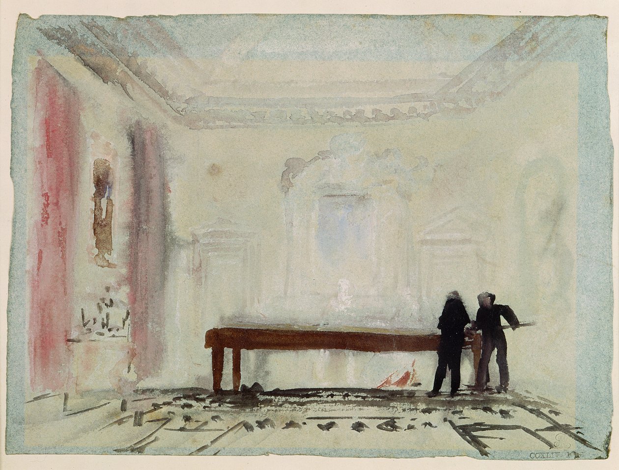 Jugadores de billar en la Casa Petworth, 1830 de Joseph Mallord William Turner