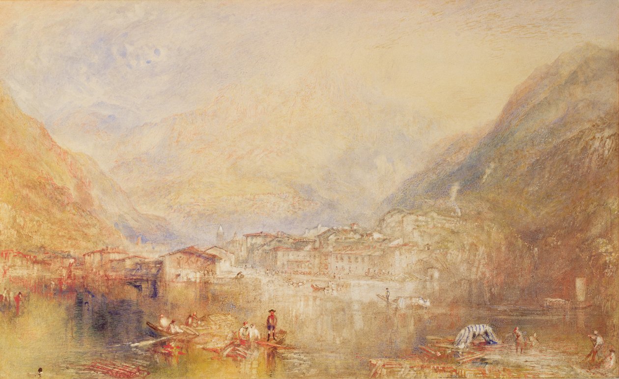 Brunnen desde el lago de Lucerna, 1845 de Joseph Mallord William Turner