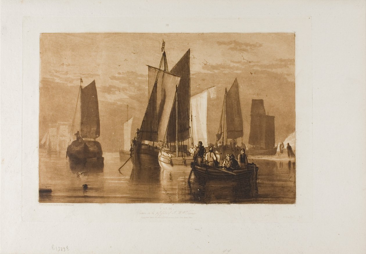 Calma, lámina 44 de Liber Studiorum de Joseph Mallord William Turner