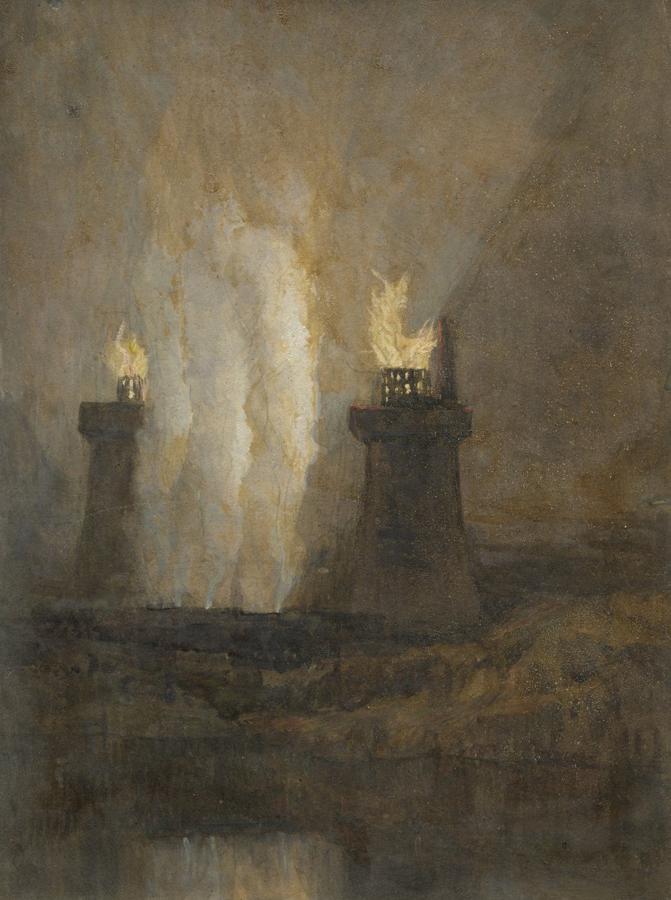 Fábrica de hierro Carron, c.1800 de Joseph Mallord William Turner