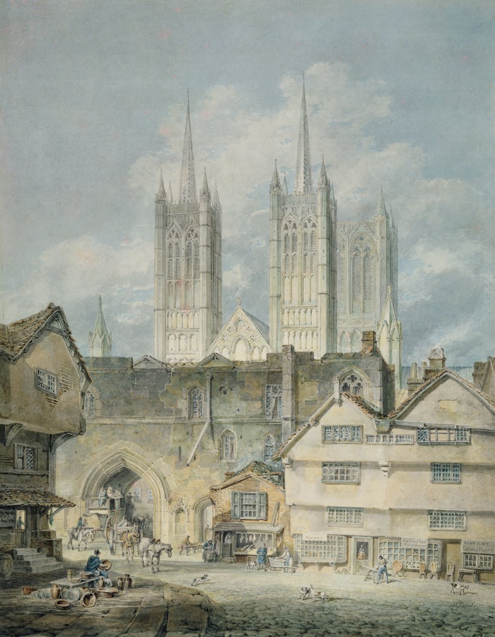 Iglesia Catedral en Lincoln, 1795 de Joseph Mallord William Turner