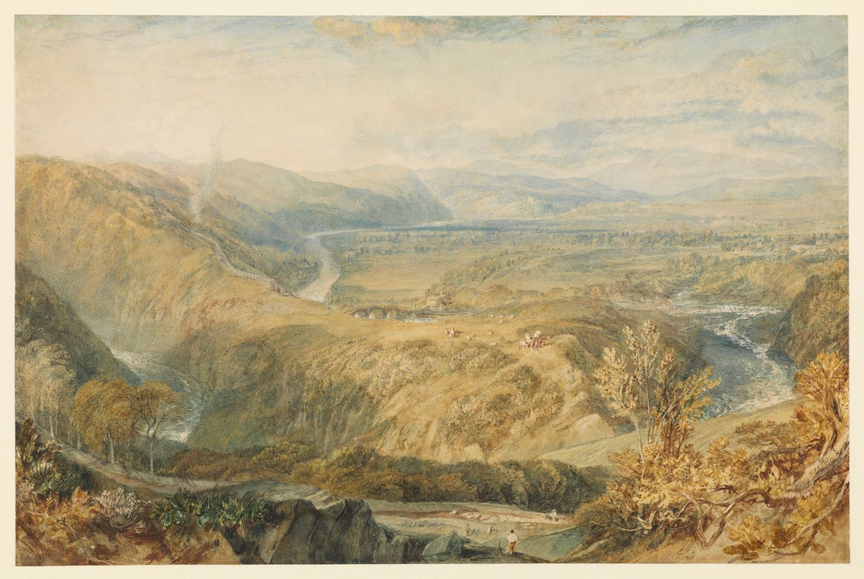 Curva del Lune, mirando hacia el Castillo de Hornby de Joseph Mallord William Turner