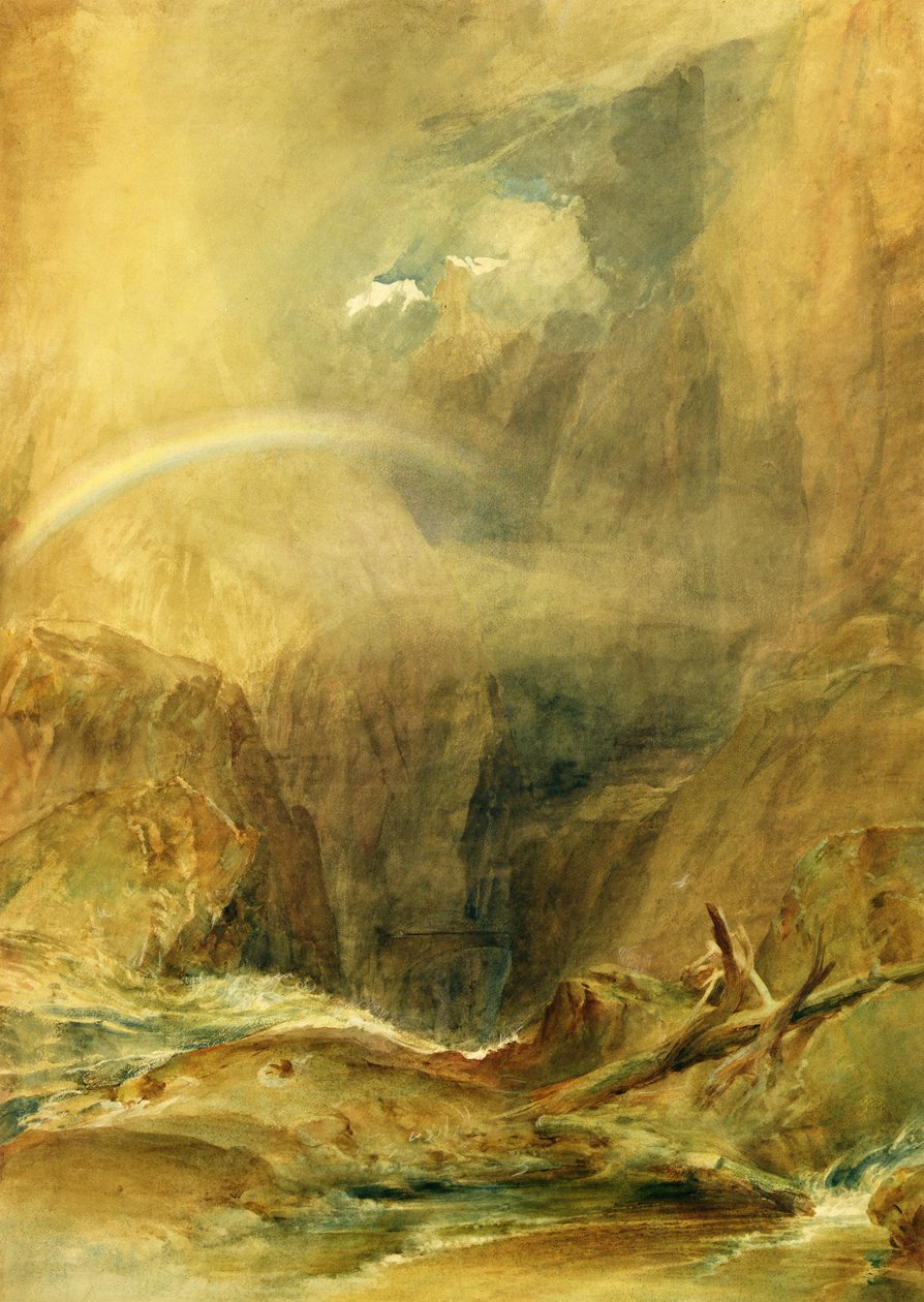 Puente del Diablo, Paso de San Gotardo, c.1804 de Joseph Mallord William Turner