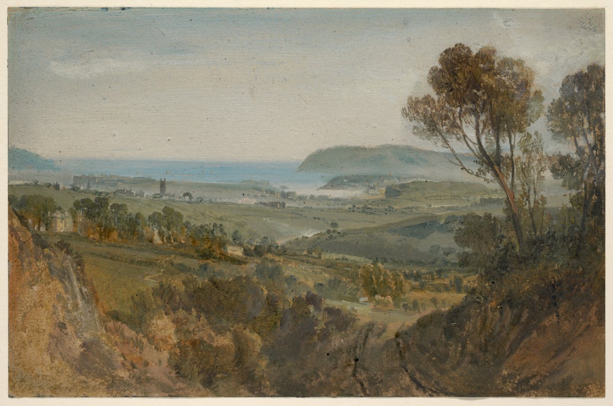 Vista lejana de Plymouth de Joseph Mallord William Turner